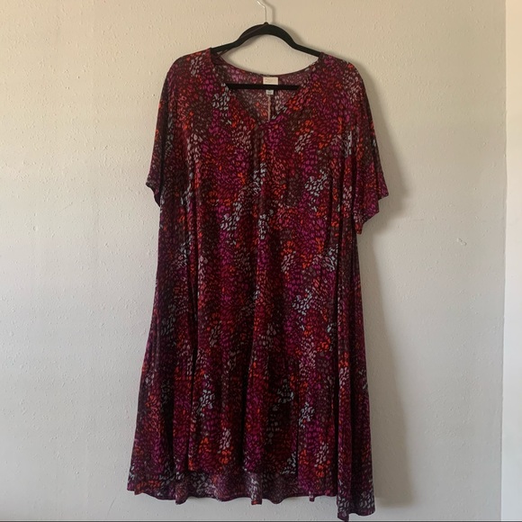 a new day Dresses & Skirts - NWT A NEW DAY BURGUNDY PRINT DRESS XL